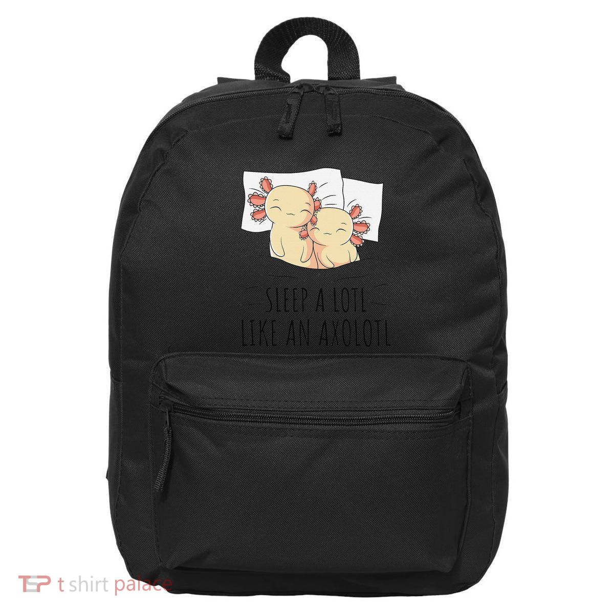 Sleeping Axolotl Pajama Mexican Salamander Lover Napping  16 in Basic Backpack