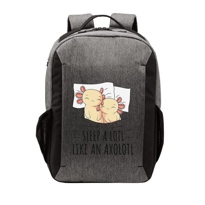 Sleeping Axolotl Pajama Mexican Salamander Lover Napping  Vector Backpack