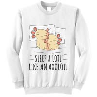 Sleeping Axolotl Pajama Mexican Salamander Lover Napping  Sweatshirt