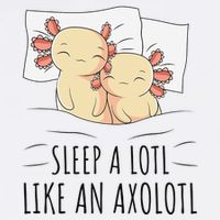 Sleeping Axolotl Pajama Mexican Salamander Lover Napping  Sweatshirt