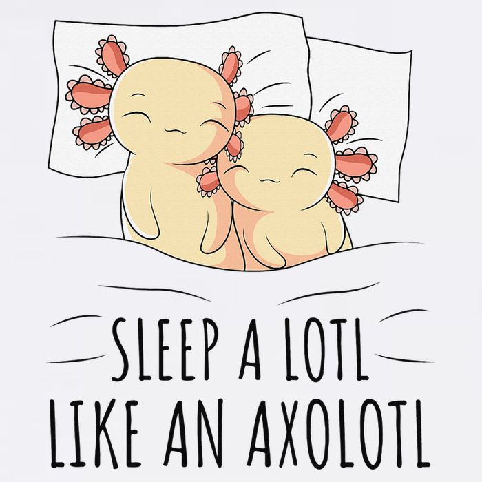 Sleeping Axolotl Pajama Mexican Salamander Lover Napping  Sweatshirt