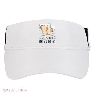 Sleeping Axolotl Pajama Mexican Salamander Lover Napping  Adult Drive Performance Visor