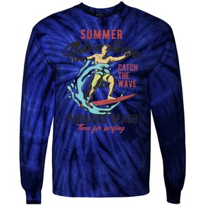 Summer Adventure Paradise Beach Tie-Dye Long Sleeve Shirt