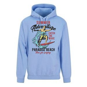 Summer Adventure Paradise Beach Unisex Surf Hoodie