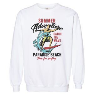 Summer Adventure Paradise Beach Garment-Dyed Sweatshirt