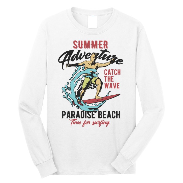 Summer Adventure Paradise Beach Long Sleeve Shirt