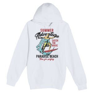 Summer Adventure Paradise Beach Premium Pullover Hoodie