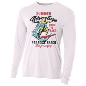 Summer Adventure Paradise Beach Cooling Performance Long Sleeve Crew