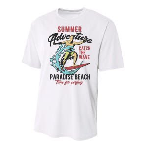 Summer Adventure Paradise Beach Performance Sprint T-Shirt