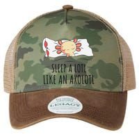 Sleeping Axolotl Pyjamas Mexican Salamander Lover Napping  Legacy Tie Dye Trucker Hat