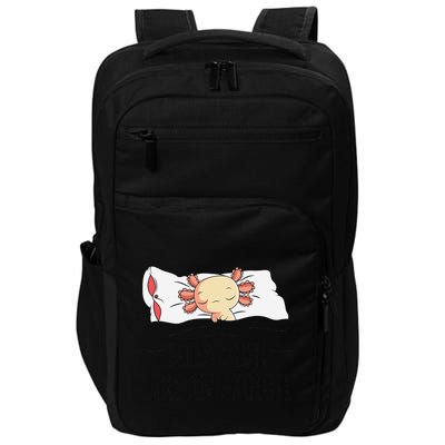 Sleeping Axolotl Pyjamas Mexican Salamander Lover Napping  Impact Tech Backpack