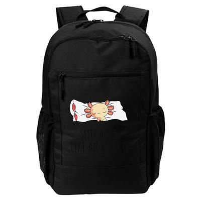 Sleeping Axolotl Pyjamas Mexican Salamander Lover Napping  Backpack