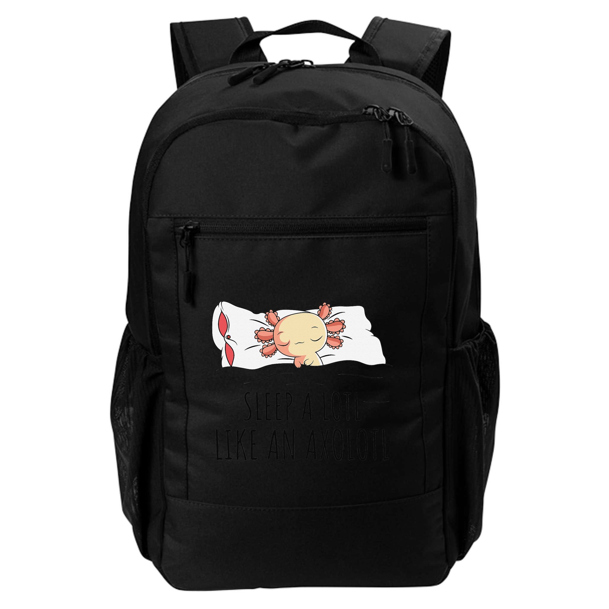 Sleeping Axolotl Pyjamas Mexican Salamander Lover Napping  Backpack