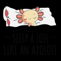 Sleeping Axolotl Pyjamas Mexican Salamander Lover Napping  16 in Basic Backpack