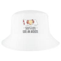 Sleeping Axolotl Pyjamas Mexican Salamander Lover Napping  Cool Comfort Performance Bucket Hat