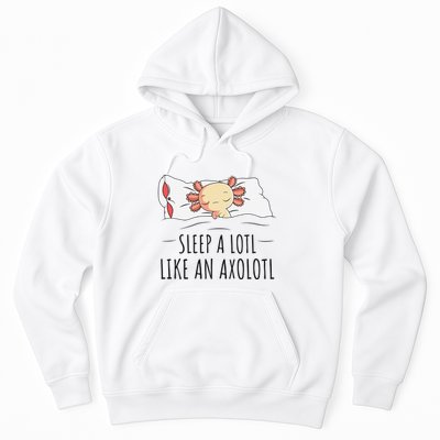 Sleeping Axolotl Pyjamas Mexican Salamander Lover Napping  Hoodie