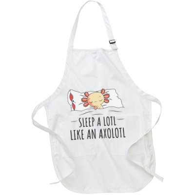 Sleeping Axolotl Pyjamas Mexican Salamander Lover Napping  Apron