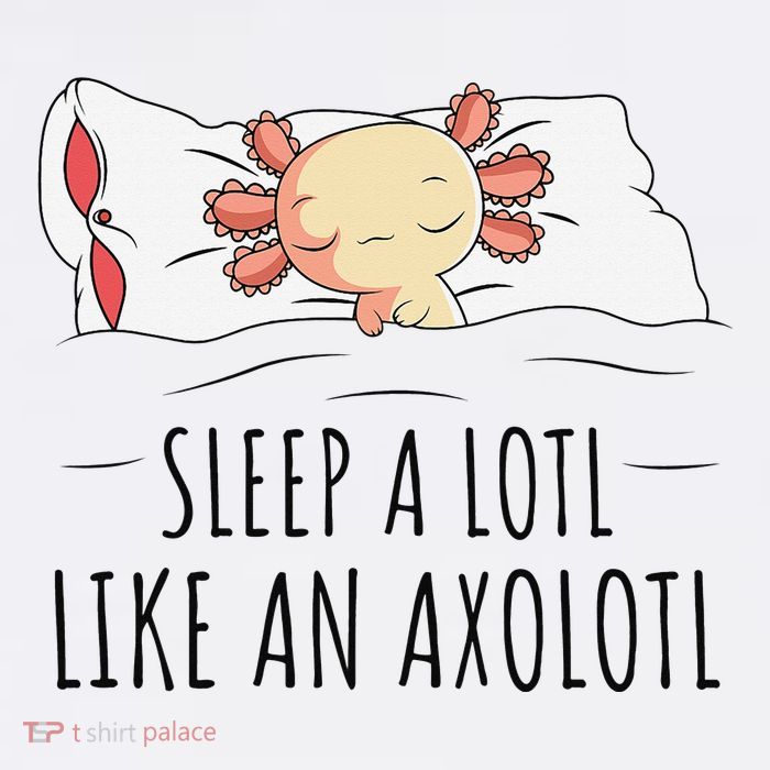 Sleeping Axolotl Pyjamas Mexican Salamander Lover Napping  Sweatshirt