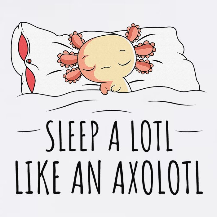 Sleeping Axolotl Pyjamas Mexican Salamander Lover Napping  Button