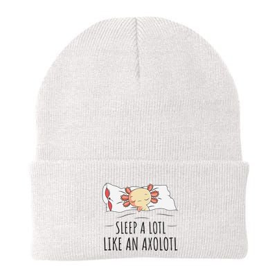 Sleeping Axolotl Pyjamas Mexican Salamander Lover Napping  Beanie