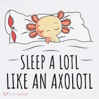 Sleeping Axolotl Pyjamas Mexican Salamander Lover Napping  Youth Performance Sprint T-Shirt