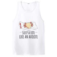 Sleeping Axolotl Pyjamas Mexican Salamander Lover Napping  PosiCharge Competitor Tank