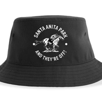 Santa Anita Park Racetrack Horse Racing Equestrian CA Derby Sustainable Bucket Hat