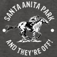 Santa Anita Park Racetrack Horse Racing Equestrian CA Derby Vector Backpack