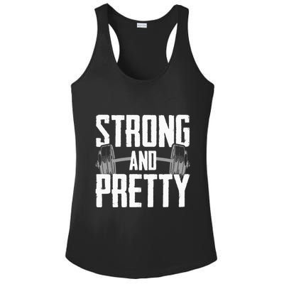 Strong And Pretty Powerlifting Apparel Gym Ladies PosiCharge Competitor Racerback Tank