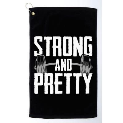 Strong And Pretty Powerlifting Apparel Gym Golf Towel