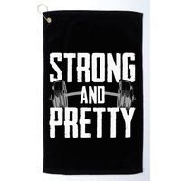 Strong And Pretty Powerlifting Apparel Gym Golf Towel