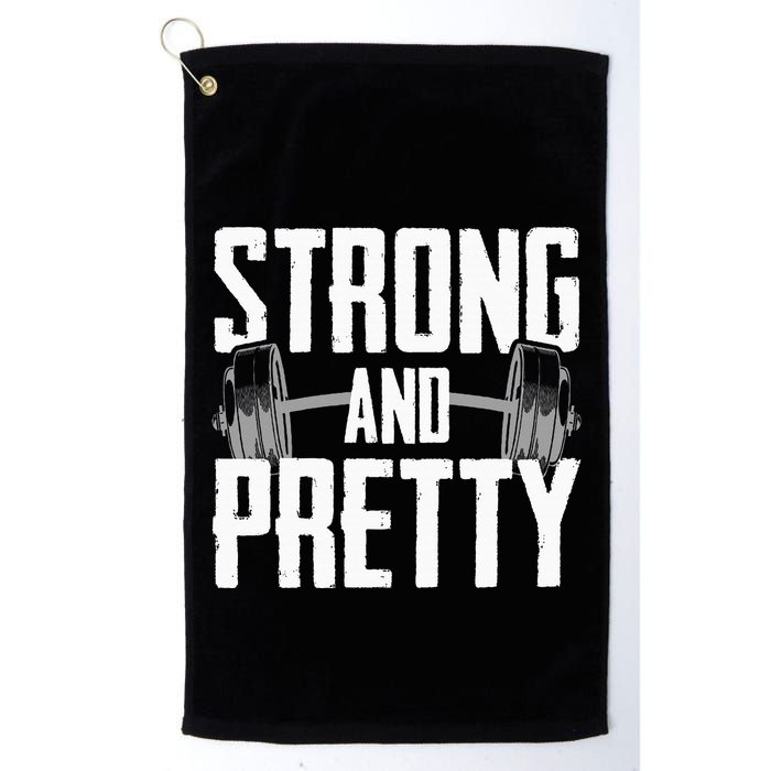 Strong And Pretty Powerlifting Apparel Gym Golf Towel