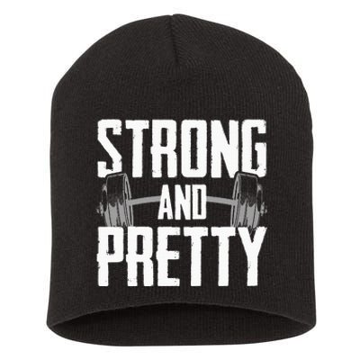 Strong And Pretty Powerlifting Apparel Gym Short Acrylic Beanie