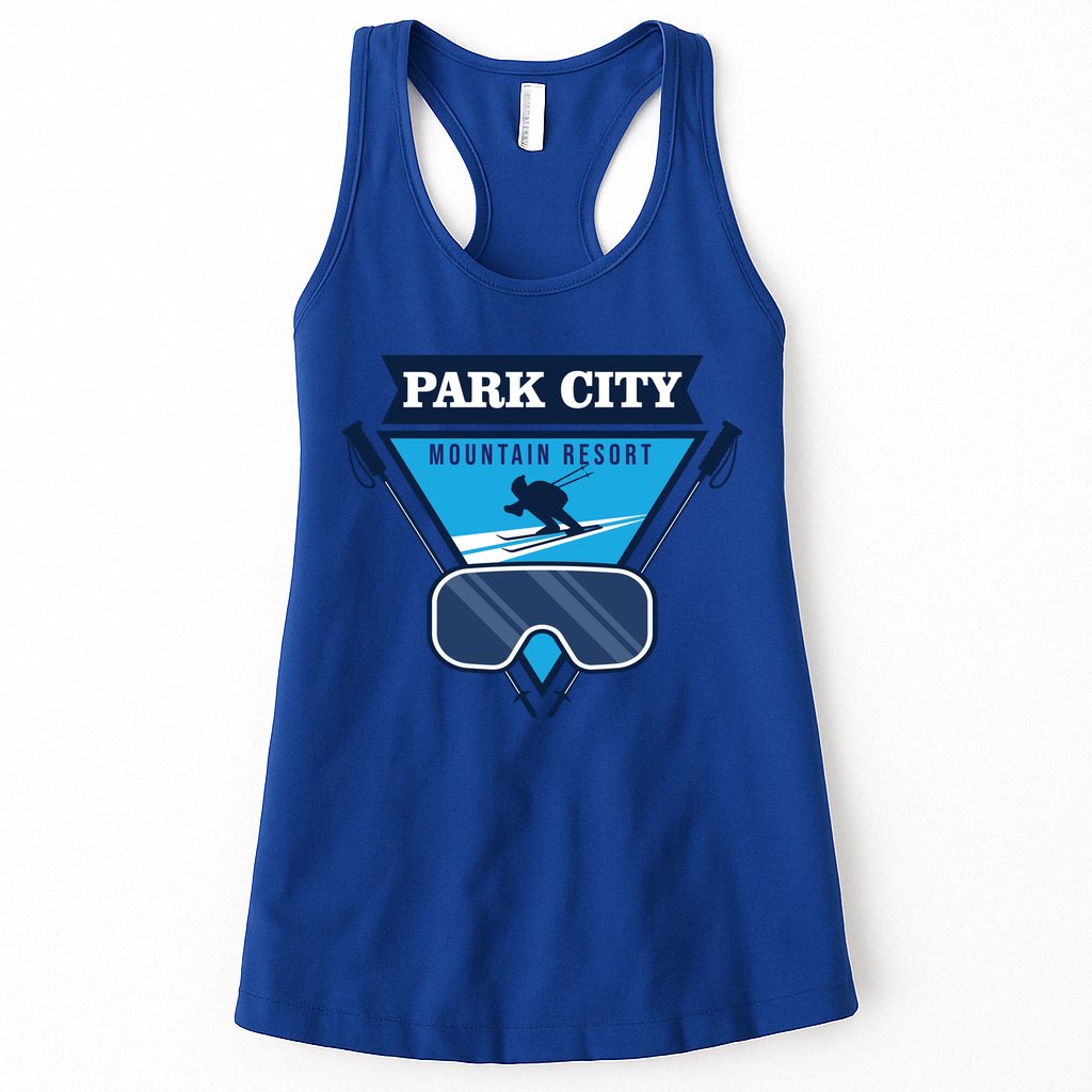 Ski At Park City Mountain Resort Womens Tank Top