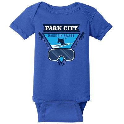 Ski At Park City Mountain Resort Baby Bodysuit