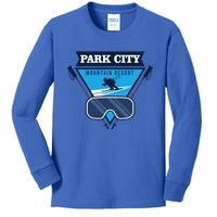 Ski At Park City Mountain Resort Kids Long Sleeve Shirt