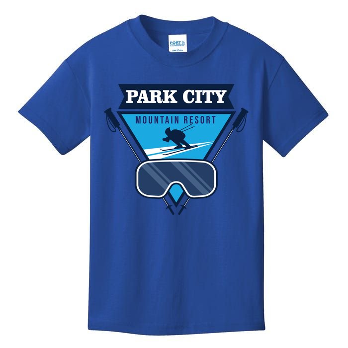 Ski At Park City Mountain Resort Kids T-Shirt