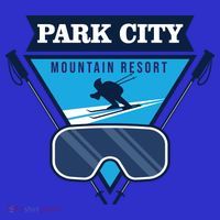 Ski At Park City Mountain Resort Kids T-Shirt