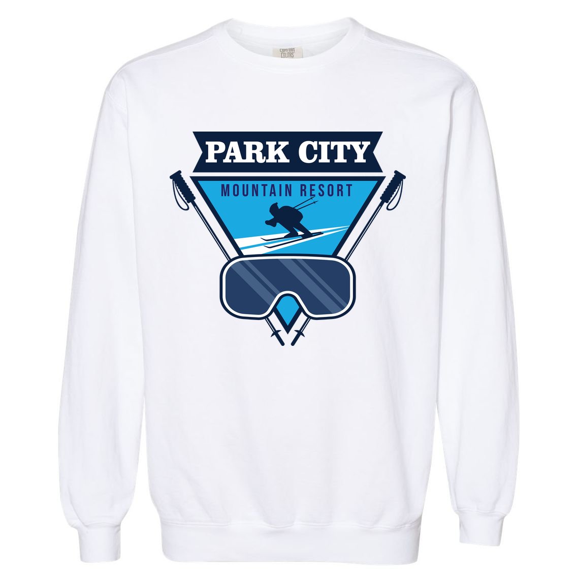 Ski At Park City Mountain Resort Garment-Dyed Sweatshirt