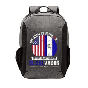 Salvadoran American Patriot Heart is from El Salvador Grown Vector Backpack