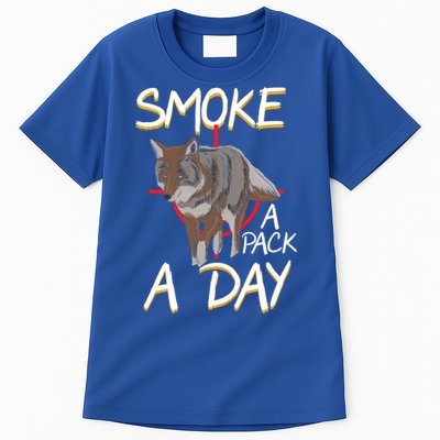 Smoke A Pack A Day Coyote Hunting Jackal Wolf Great Gift Tall T-Shirt