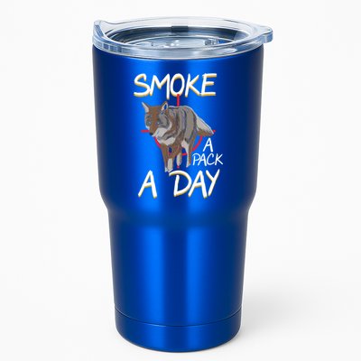 Smoke A Pack A Day Coyote Hunting Jackal Wolf Great Gift Tumbler
