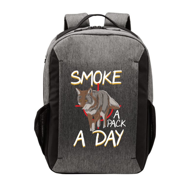 Smoke A Pack A Day Coyote Hunting Jackal Wolf Great Gift Vector Backpack