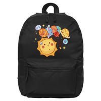 Sun And Planets Cute Galaxy 16 in Basic Backpack