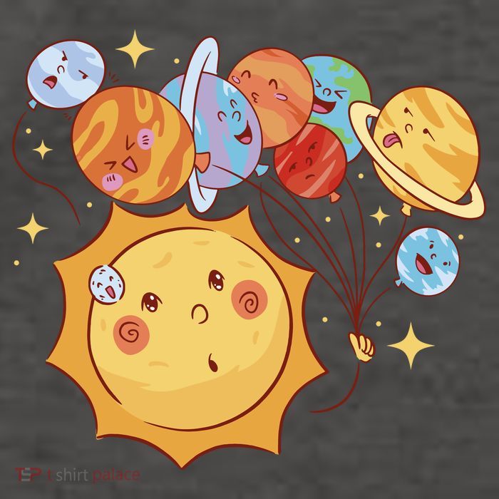 Sun And Planets Cute Galaxy Vector Backpack