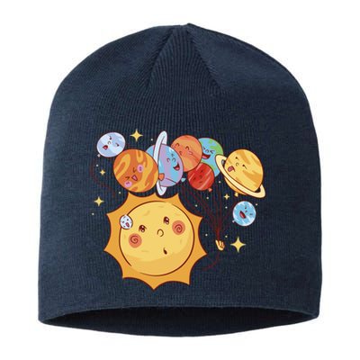 Sun And Planets Cute Galaxy Sustainable Beanie