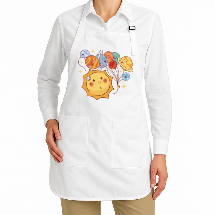 Sun And Planets Cute Galaxy Apron