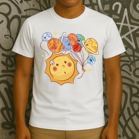 Sun And Planets Cute Galaxy T-Shirt