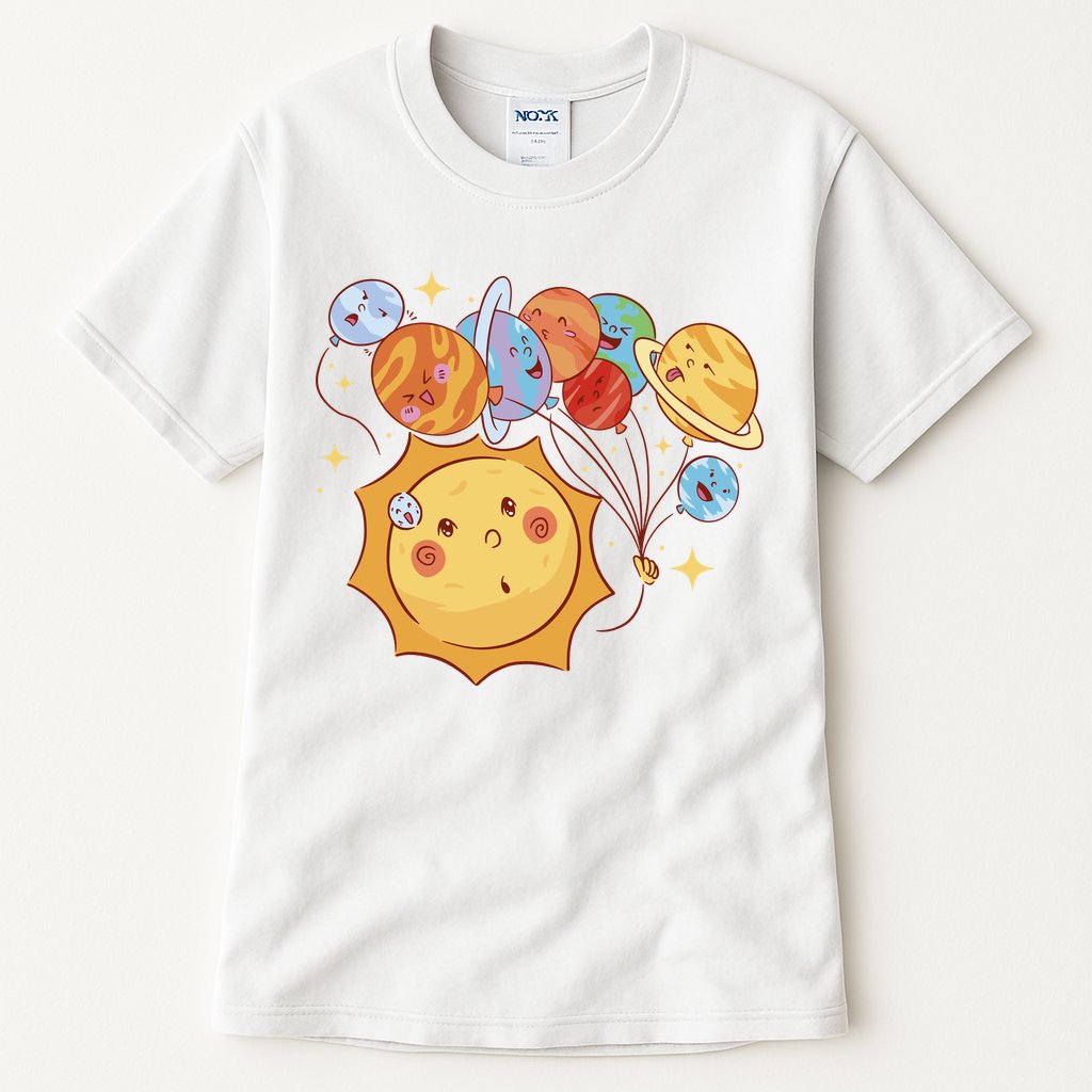 Sun And Planets Cute Galaxy Tall T-Shirt