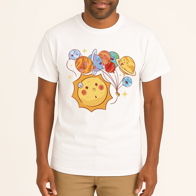 Sun And Planets Cute Galaxy Tall T-Shirt